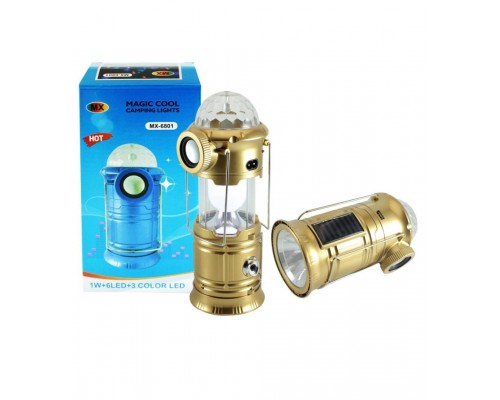 Кемпинговый фонарь с дискошаром и динамиком Magic Cool Camping Lights MX-6801