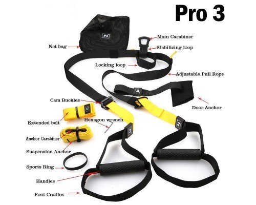 Резинки для фитнеса Suspension trainer TRP3X Pro 3