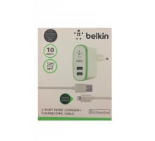 Belkin сетевое зарядное устройство с двумя портами и кабелем для IPhone