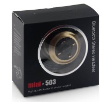 Беспроводные спортивные гарнитурные наушники mini-503 TF Gold