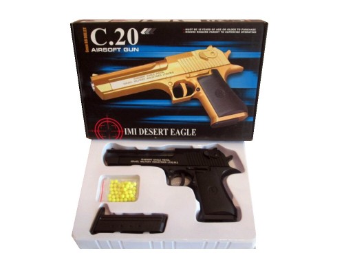 Металлический пистолет для страйкбола Air Soft Gun C20 Desert Eagle