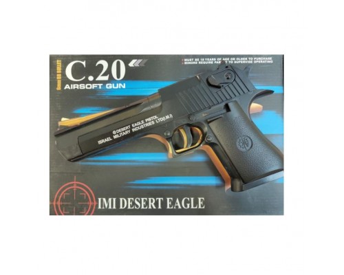 Металлический пистолет для страйкбола Air Soft Gun C20 Desert Eagle