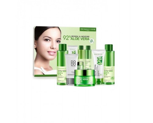 Набор из 5 средств для лица с Алоэ Вера Bioaqua 5-set Refresh & Moisture Aloe Vera 92%