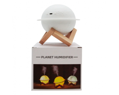 Лунный ночник белый 3в1 Planet Humidifier