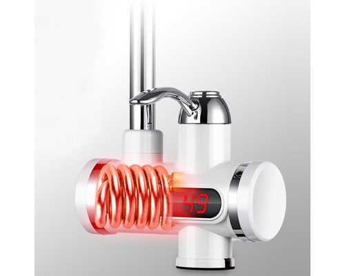 Проточный электрический кран-водонагреватель с душем Instant Electric Heating Water Faucet & Shower