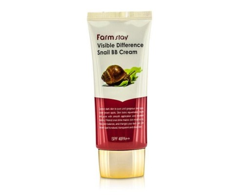 Восстанавливающий BB крем Farm Stay Visible Difference Snail BB Cream SPF 50+