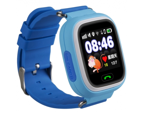 Детские gps часы Smart Baby Watch G72/Q80 wi-fi голубые