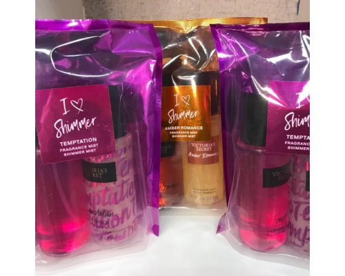 Набор из двух мистов для тела I love shimmer