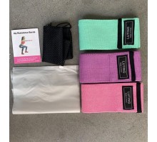 Тканевые фитнес резинки Hip Resistance Bands