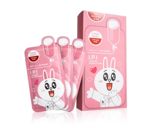 Тканевая осветляющая маска Mediheal Line Friends E.G.T Timetox Ampoule mask