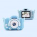 Детская цифровая камера Q1 Childrens Fun Camera Cute Kitty голубая