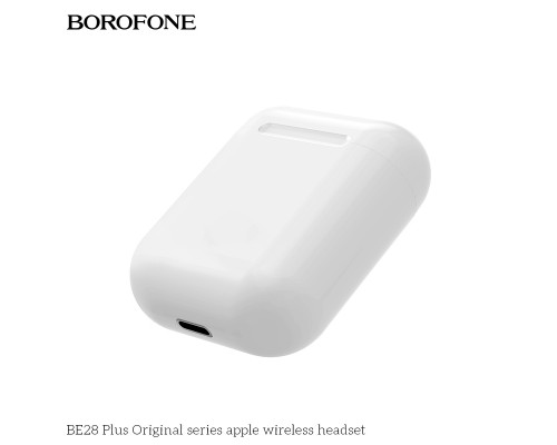 Беспроводные наушники BOROFONE BE28 Plus Original apple, Bluetooth, 400 мАч, Белый, Hands-free