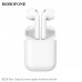 Беспроводные наушники BOROFONE BE28 Plus Original apple, Bluetooth, 400 мАч, Белый, Hands-free