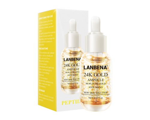 Сыворотка с лифтинг-эффектом Lanbena 24K Gold Ampoule