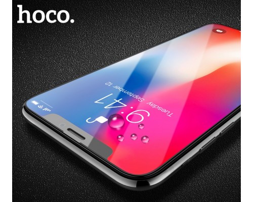 Защитное стекло HOCO A12 для iPhone XS max/11 Pro Max черный