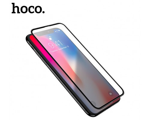 Защитное стекло HOCO A12 для iPhone XS max/11 Pro Max черный