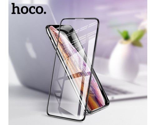 Защитное стекло HOCO A12 для iPhone XS max/11 Pro Max черный