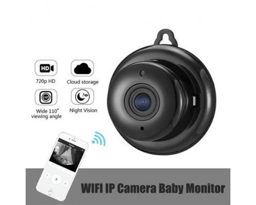 Мини Wi-Fi IP Camera V380 Pro с функцией ночного видения, с микрофоном, датчиком движения и сигналом тревоги