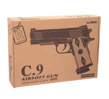 Металлический пистолет для страйкбола Air Soft Gun C9