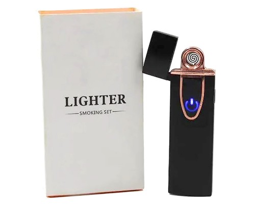 Сенсорная электронная USB зажигалка Lighter smoking set