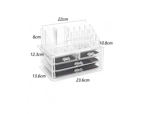 Акриловый органайзер для косметики Cosmetic Storage Box