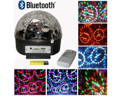 Светодиодный проектор Диско Шар mp3 LED Magic Ball bluetooth