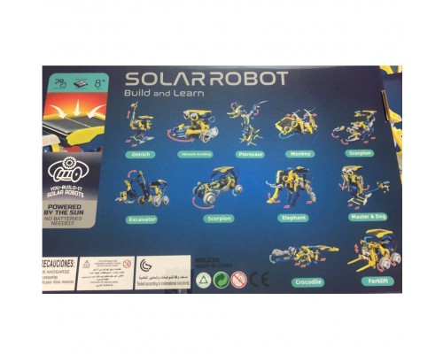 Конструктор Solar Robot Build And Learn stem 11 в 1 на солнечной батарее