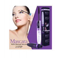 Фиксирующая тушь для ресниц 2 в 1 Tailaimei Lengthening 2 Step Mascara With Revival Serum