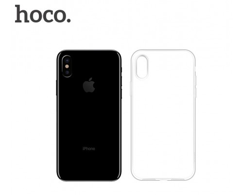 Чехол HOCO TPU Crystal clear Series для iPhone X прозрачный, 0,8 мм