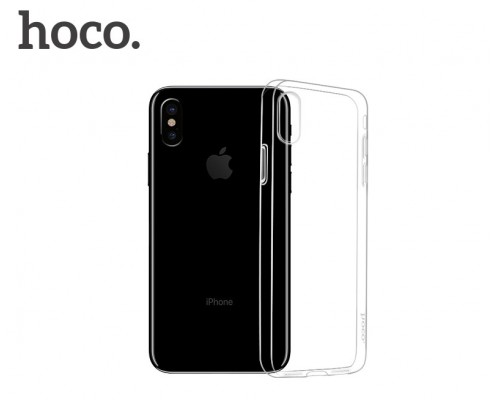 Чехол HOCO TPU Crystal clear Series для iPhone X прозрачный, 0,8 мм