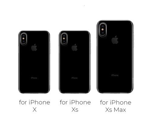 Чехол HOCO TPU Crystal clear Series для iPhone XS max прозрачный, 0,8 мм