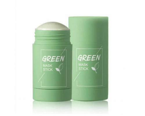 Green Mask Stick 40 гр Глиняная Маска Стик для глубокого Очищения и Сужения пор с экстрактом Зелёного Чая