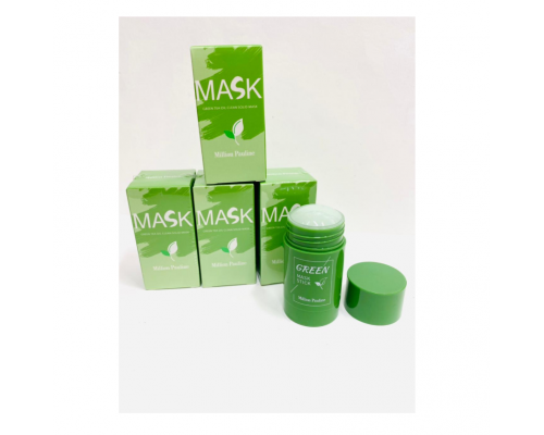 Green Mask Stick 40 гр Глиняная Маска Стик для глубокого Очищения и Сужения пор с экстрактом Зелёного Чая