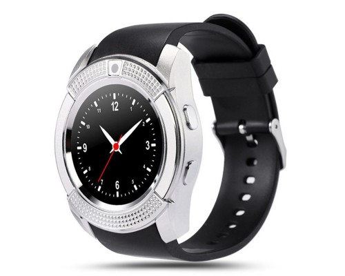 Умные часы Smart Watch V8 серебро